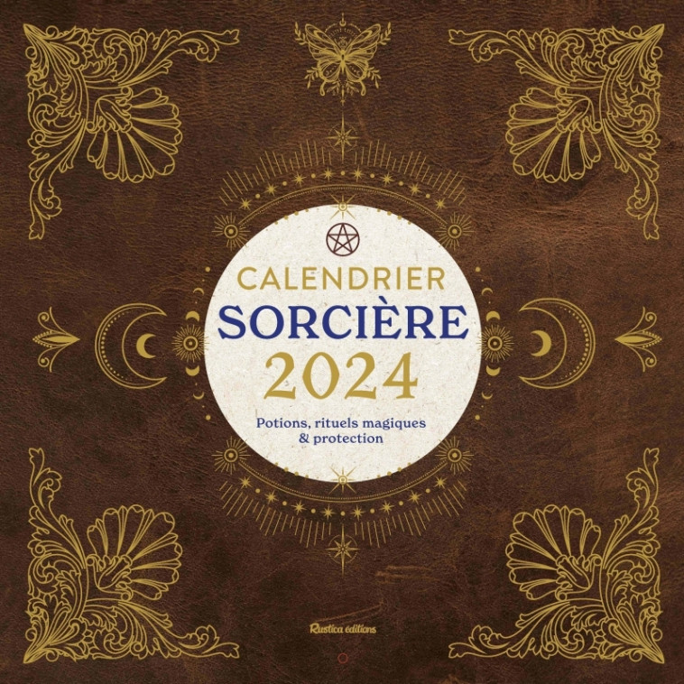 Calendrier mural sorcière 2024 - Marie D'Hennezel - RUSTICA