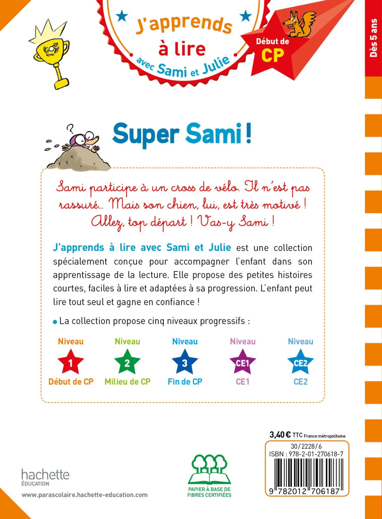 Sami et Julie CP Niveau 1 Super Sami - Thérèse Bonté - HACHETTE EDUC