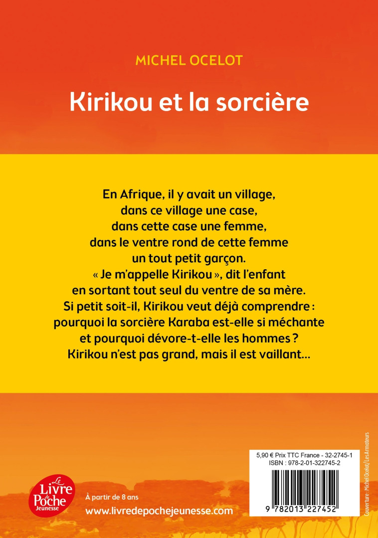 Kirikou et la sorcière - Michel Ocelot - POCHE JEUNESSE