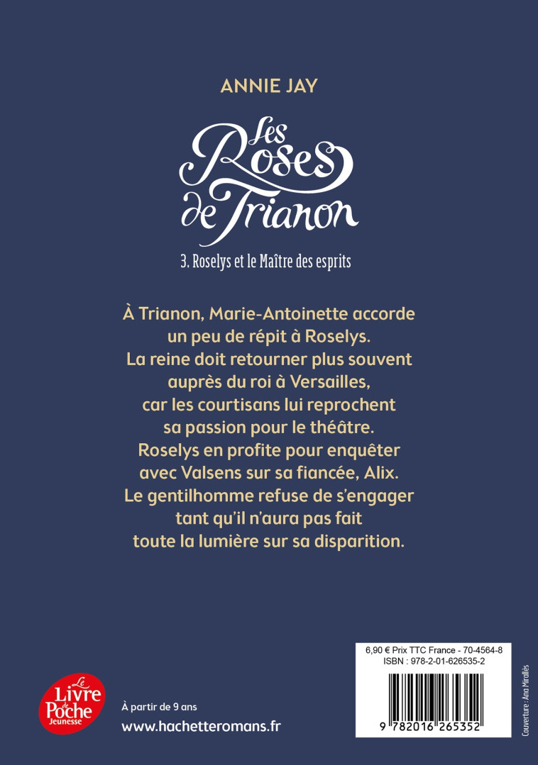 Les roses de Trianon - Tome 3 - Annie Jay - POCHE JEUNESSE