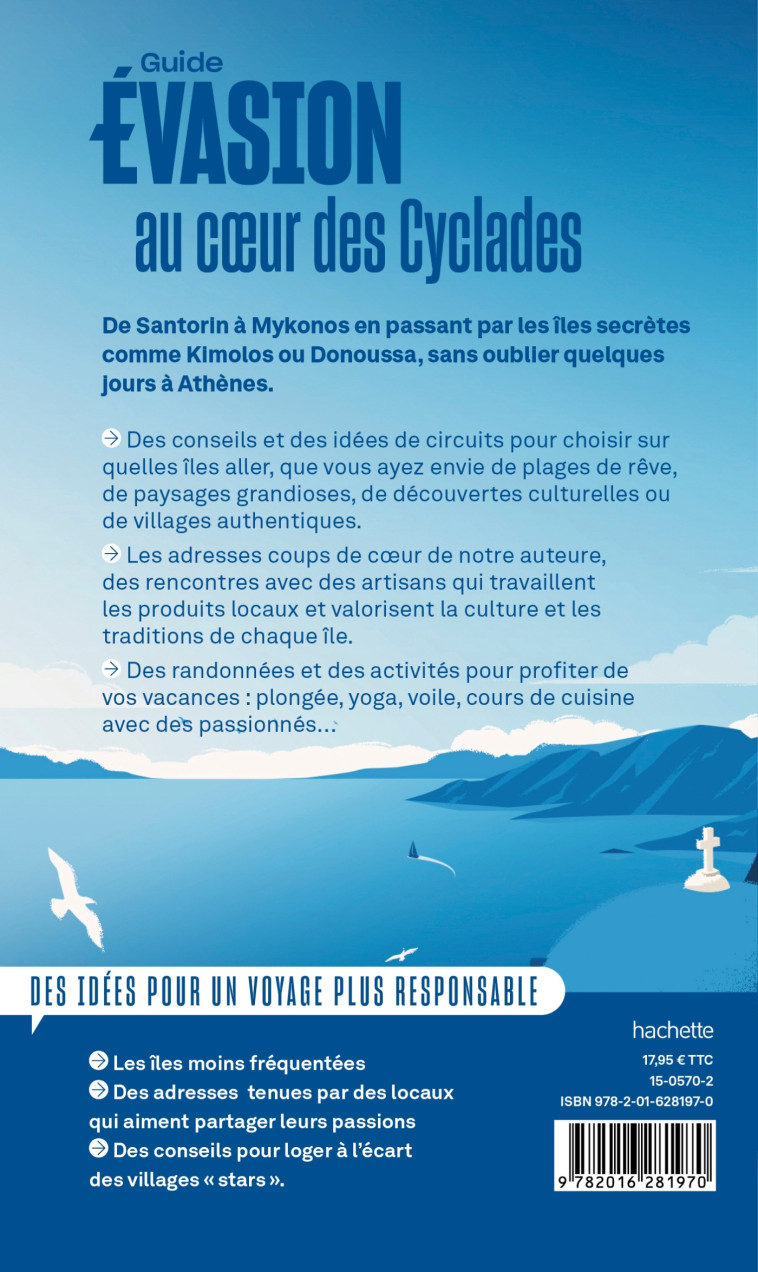 Iles grecques - Îles Cyclades et Athènes Guide Evasion - Maud Vidal-Naquet - HACHETTE TOURI