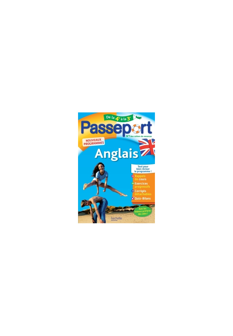 Passeport - Anglais de la 4e à la 3e - Cahier de vacances 2021 - Carolyn Rigg - HACHETTE EDUC