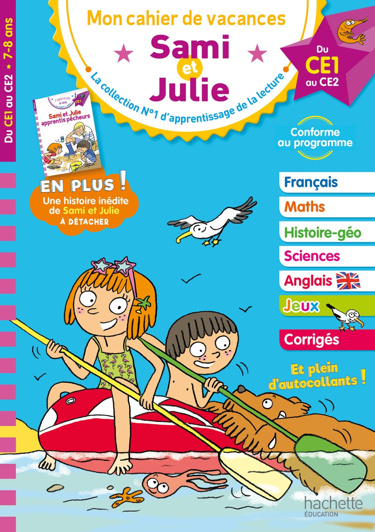 Sami et Julie - Du CE1 au CE2 - Cahier de vacances 2024 - Thérèse Bonté - HACHETTE EDUC