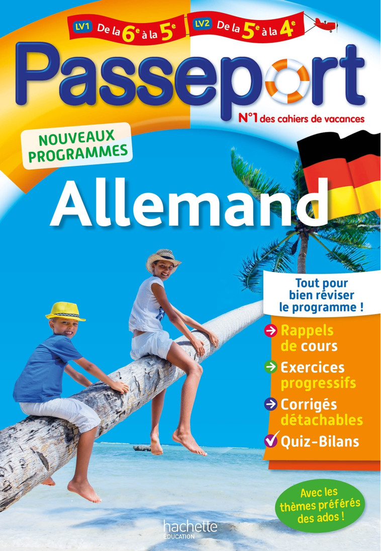 Passeport - Allemand de la 6e à la 5e ou de la 5e à la 4e - Cahier de vacances 2021 - Marie-Christine Despas - HACHETTE EDUC