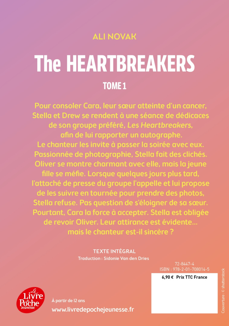 The Heartbreakers - Tome 1 - Par l'autrice de Ma vie avec les Walter Boys -  Ali Novak - POCHE JEUNESSE