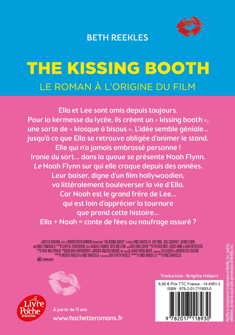 The Kissing Booth - Brigitte Hébert - POCHE JEUNESSE