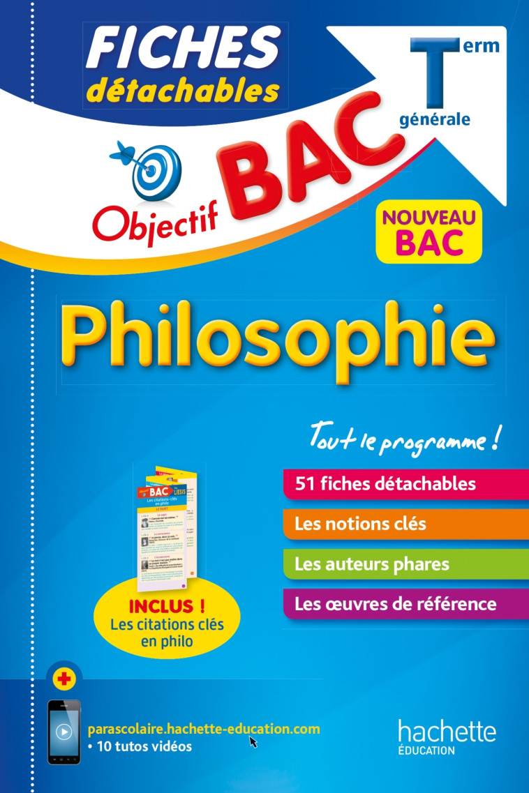 Objectif BAC Fiches détachables Philosophie Tle - Eric Marquer - HACHETTE EDUC