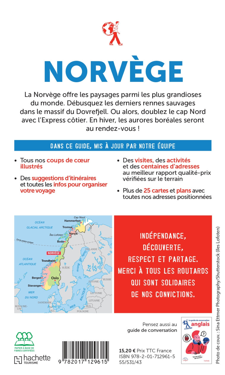 Guide du Routard Norvège 2022/23 -   - HACHETTE TOURI