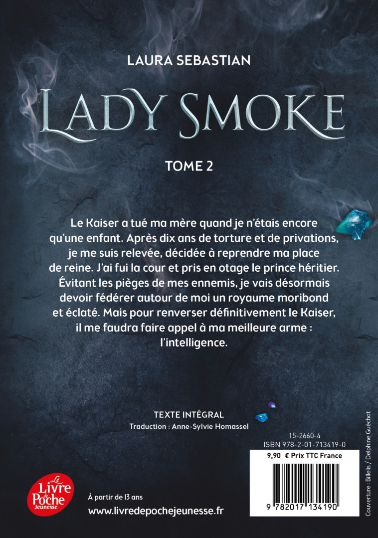 Ash Princess - Tome 2 - Lady Smoke - Anne-Sylvie Homassel - POCHE JEUNESSE