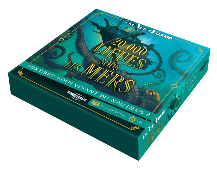 Escape game 20 000 lieues sous les mers - Fabrice Bouvier - HACHETTE HEROES