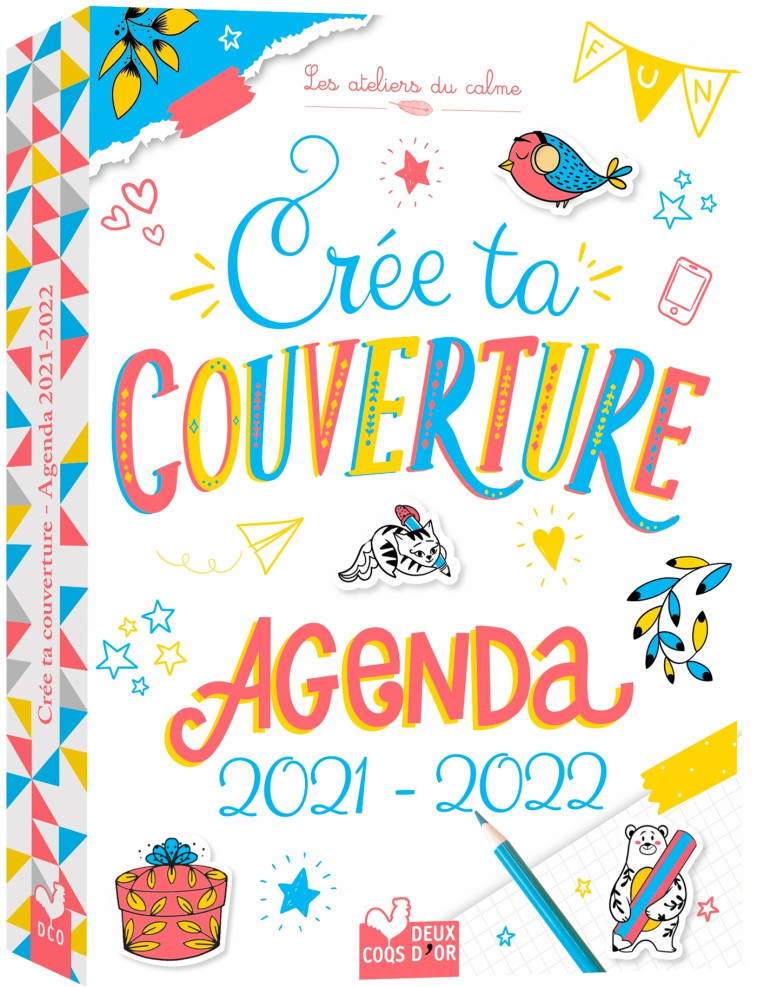 Crée ta couverture - Agenda 2021/2022 -  Lili la Baleine - DEUX COQS D OR