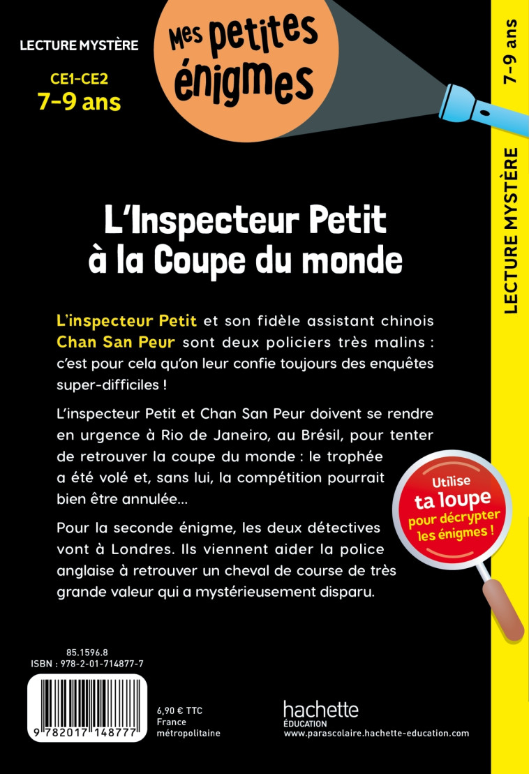 L'inspecteur Petit à la Coupe du monde  - CE1 et CE2 - Cahier de vacances 2024 -   - HACHETTE EDUC