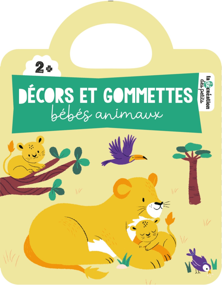 Décors et gommettes - bébés animaux -  Solenne et Thomas - DEUX COQS D OR