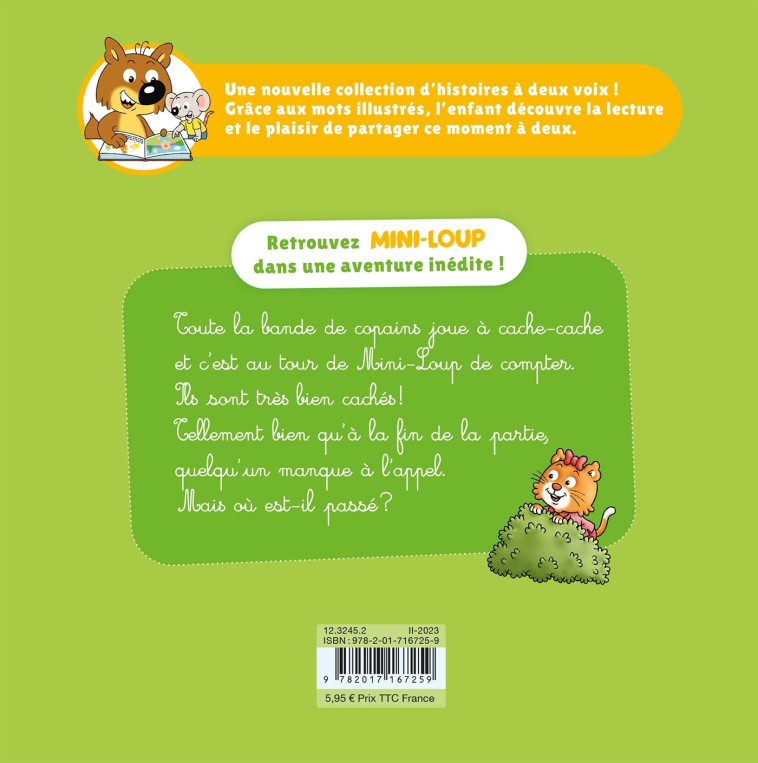 Mini-Loup - Je lis avec toi ! - Joue à cache-cache - Philippe Matter - HACHETTE ENFANT