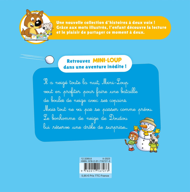 Mini-Loup - Je lis avec toi ! - Le bonhomme de neige - Philippe Matter - HACHETTE ENFANT