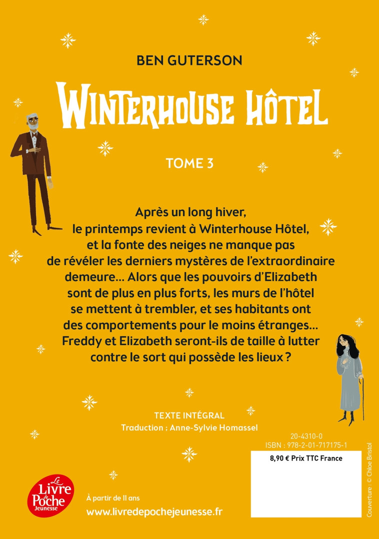 Les mystères de Winterhouse Hôtel - Tome 3 - Anne-Sylvie Homassel - POCHE JEUNESSE