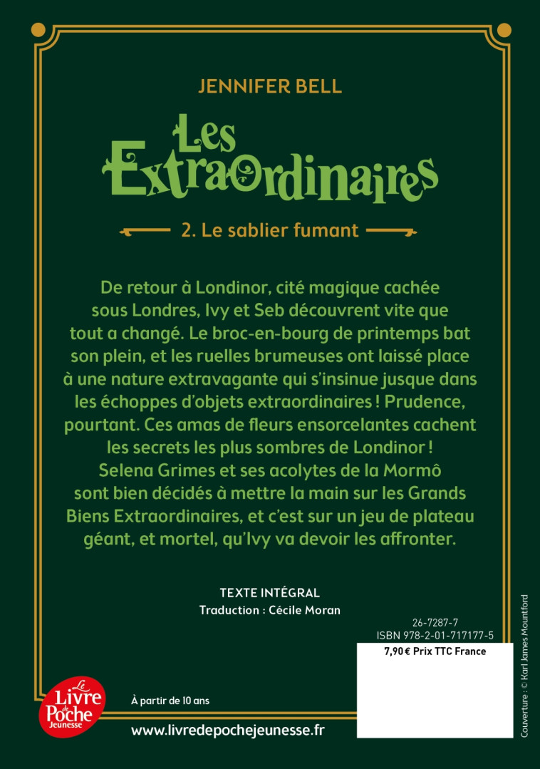 Les Extraordinaires - Tome 2 - Jennifer Bell - POCHE JEUNESSE