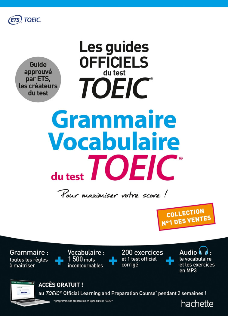 Grammaire - Vocabulaire TOEIC® (conforme au nouveau test TOEIC®) -  ETS - HACHETTE EDUC