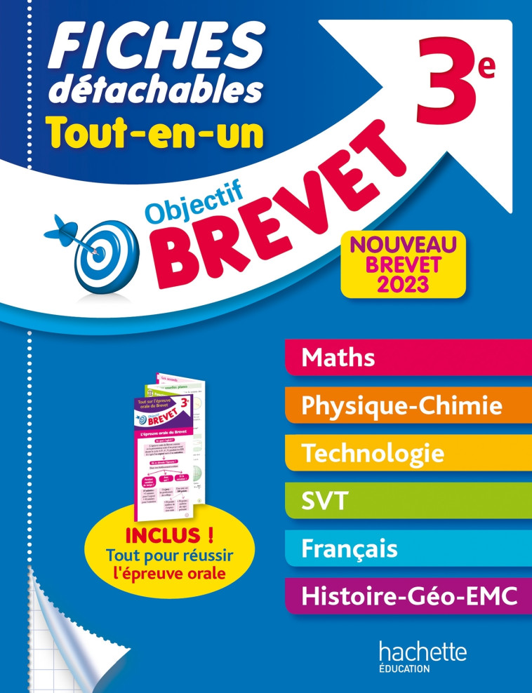 Objectif Brevet Fiches Tout-en-un 2023 - Nicolas Clamart - HACHETTE EDUC