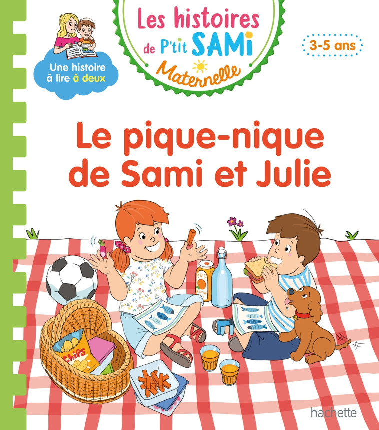 Les histoires de P'tit Sami Maternelle (3-5 ans) : Le pique-nique de Sami et Julie - Sophie De Mullenheim - HACHETTE EDUC