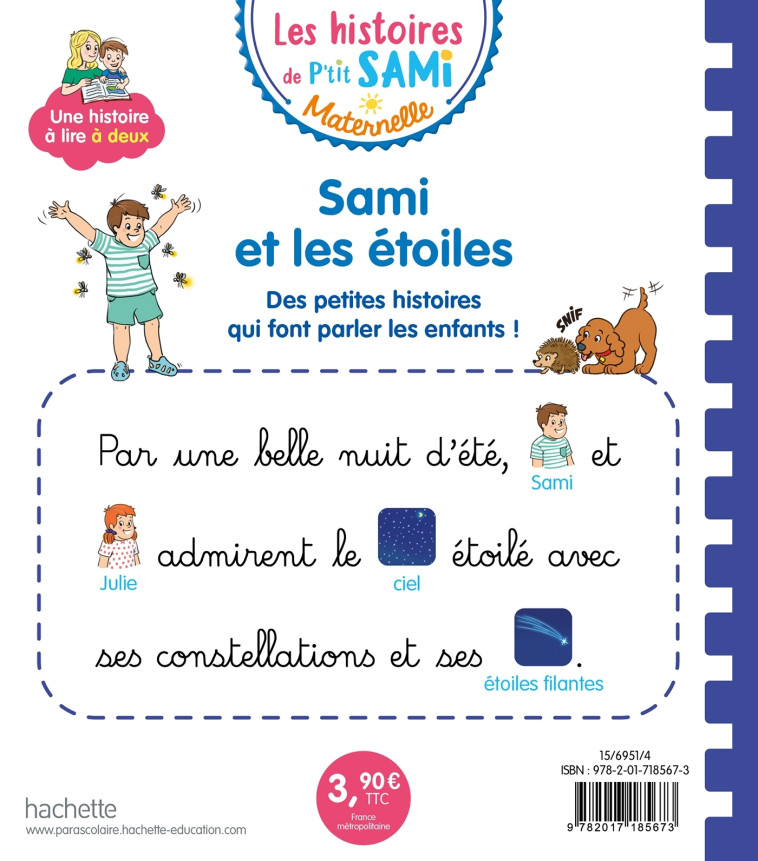 Les histoires de P'tit Sami Maternelle (3-5 ans) :  Sami et les étoiles - Alain Boyer - HACHETTE EDUC