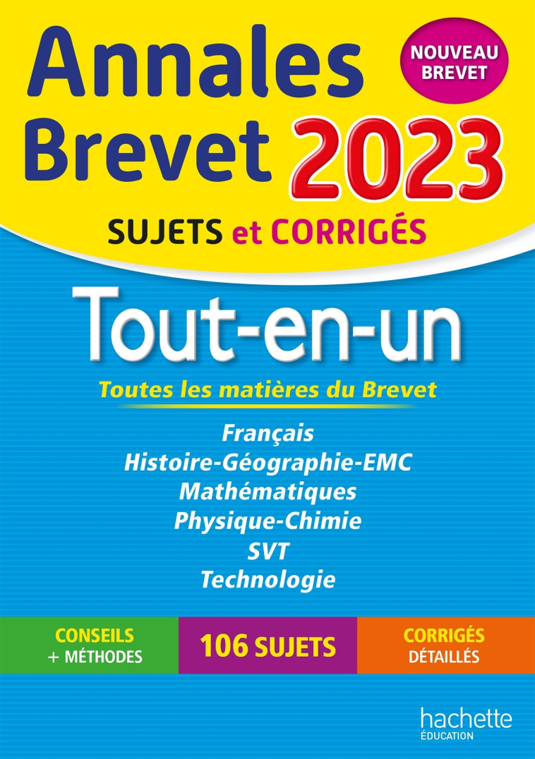 Annales BREVET 2023 Tout-en-un - Brigitte Réauté - HACHETTE EDUC