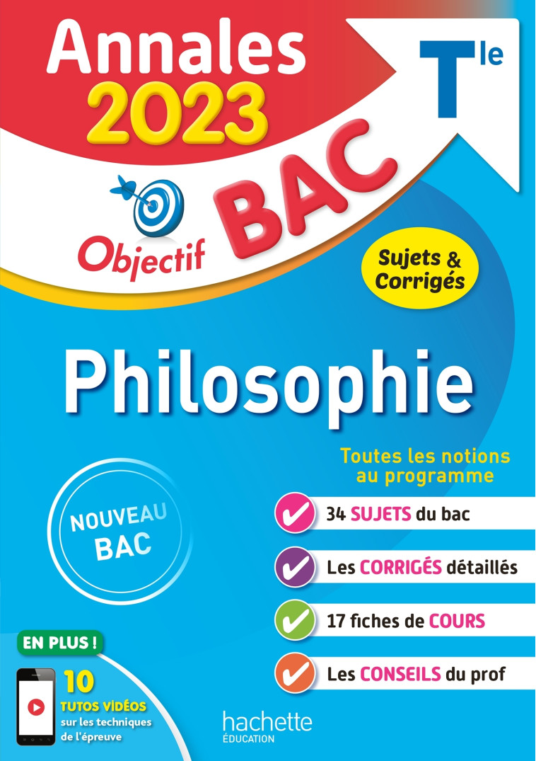 Annales Objectif BAC 2023 - Philosophie - Yohann Durand - HACHETTE EDUC