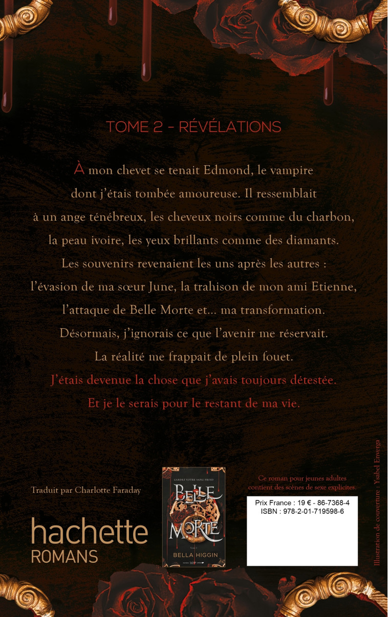 Belle morte - tome 2 - Révélations - Bella Higgin - HACHETTE ROMANS