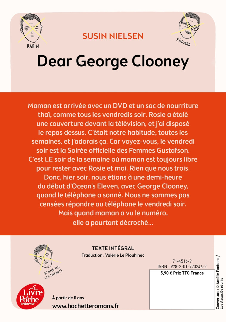 Dear George Clooney, tu veux pas épouser ma mère ? - Valérie Le Plouhinec - POCHE JEUNESSE