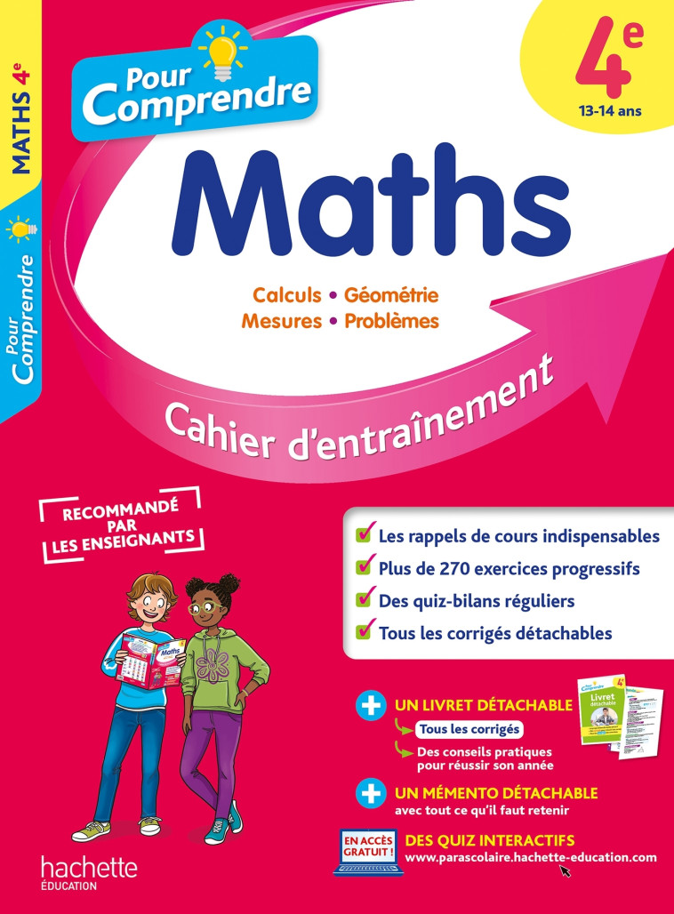 Pour Comprendre Maths 4E - Philippe Rousseau - HACHETTE EDUC