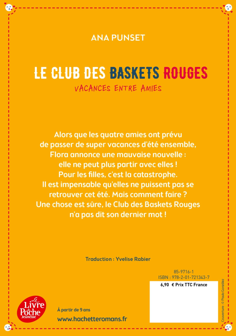 Le club des baskets rouges - Tome 2 - Yvelise Rabier - POCHE JEUNESSE