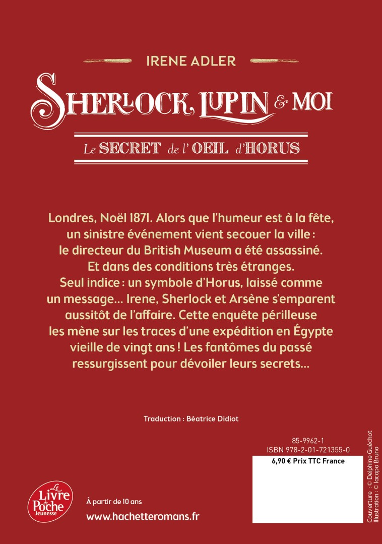 Sherlock, Lupin et moi - Tome 8 - Béatrice Didiot - POCHE JEUNESSE