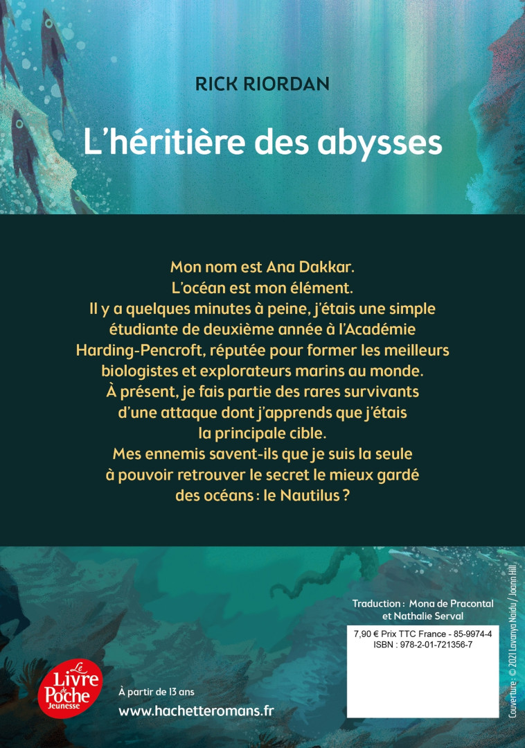 L'héritière des abysses - Rick Riordan - POCHE JEUNESSE