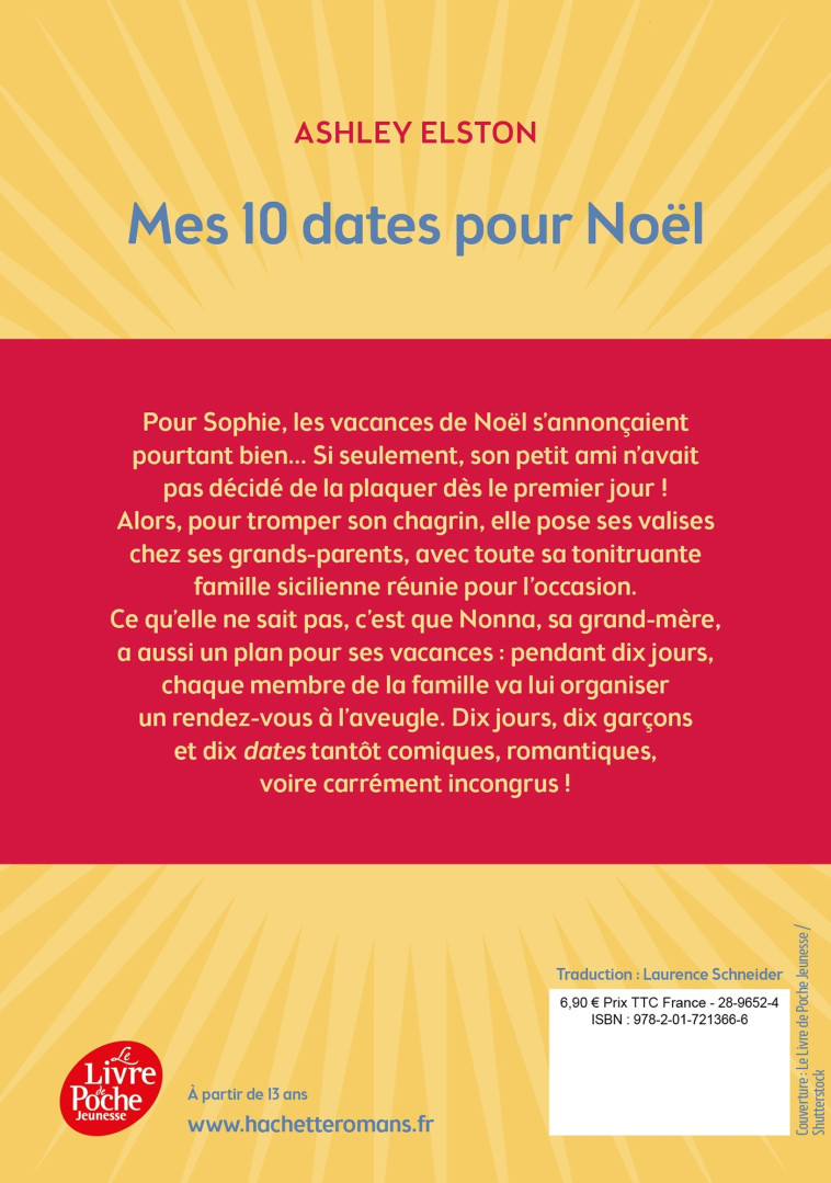 Mes 10 dates pour Noël - Ashley Elston - POCHE JEUNESSE