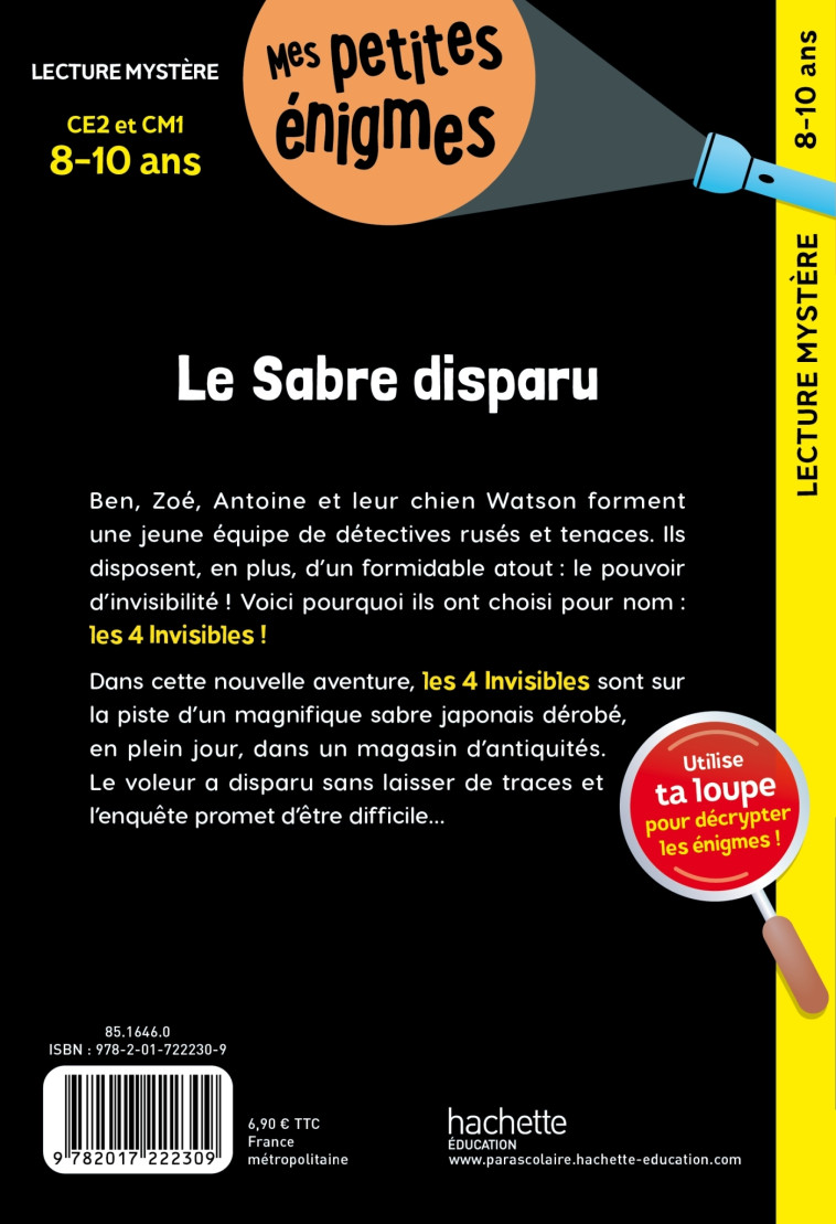 Le sabre disparu - CE2 et CM1 - Cahier de vacances 2024 -   - HACHETTE EDUC