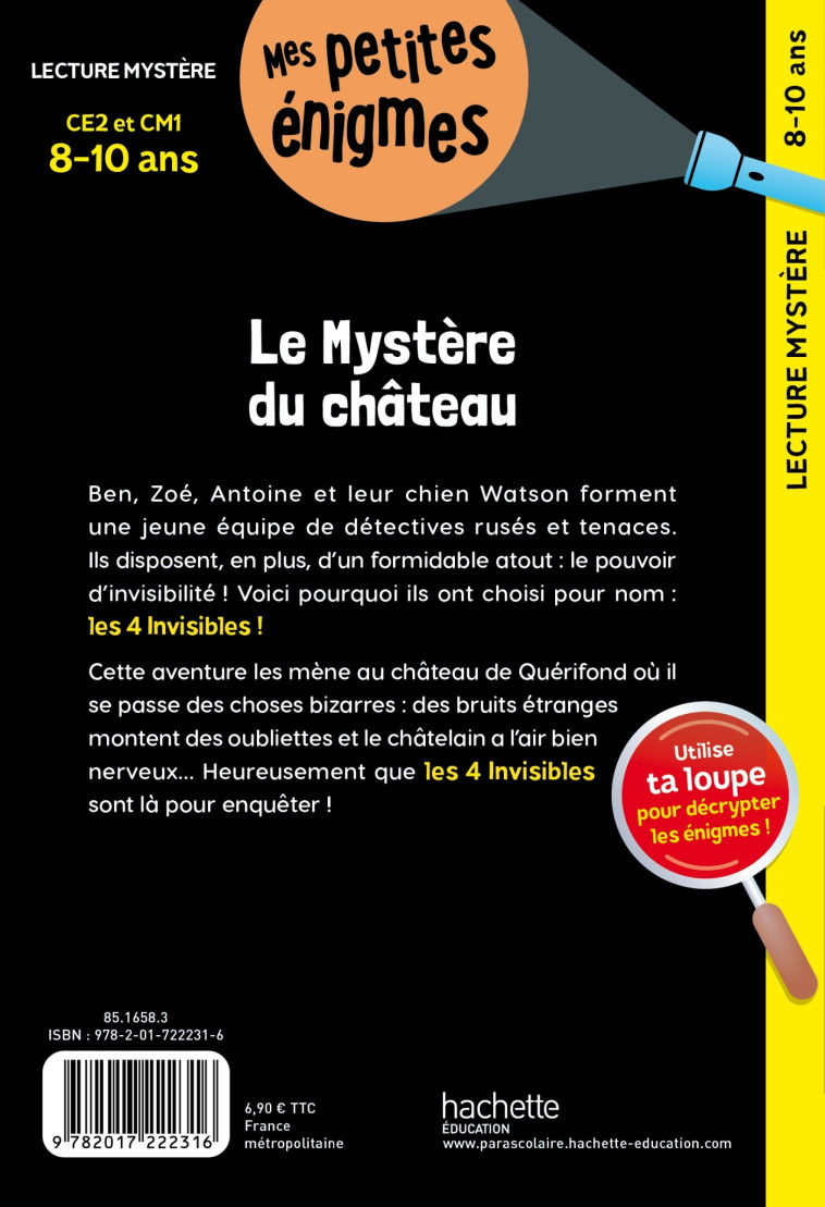 Le Mystère du château  - CE2 et CM1 - Cahier de vacances 2024 -   - HACHETTE EDUC