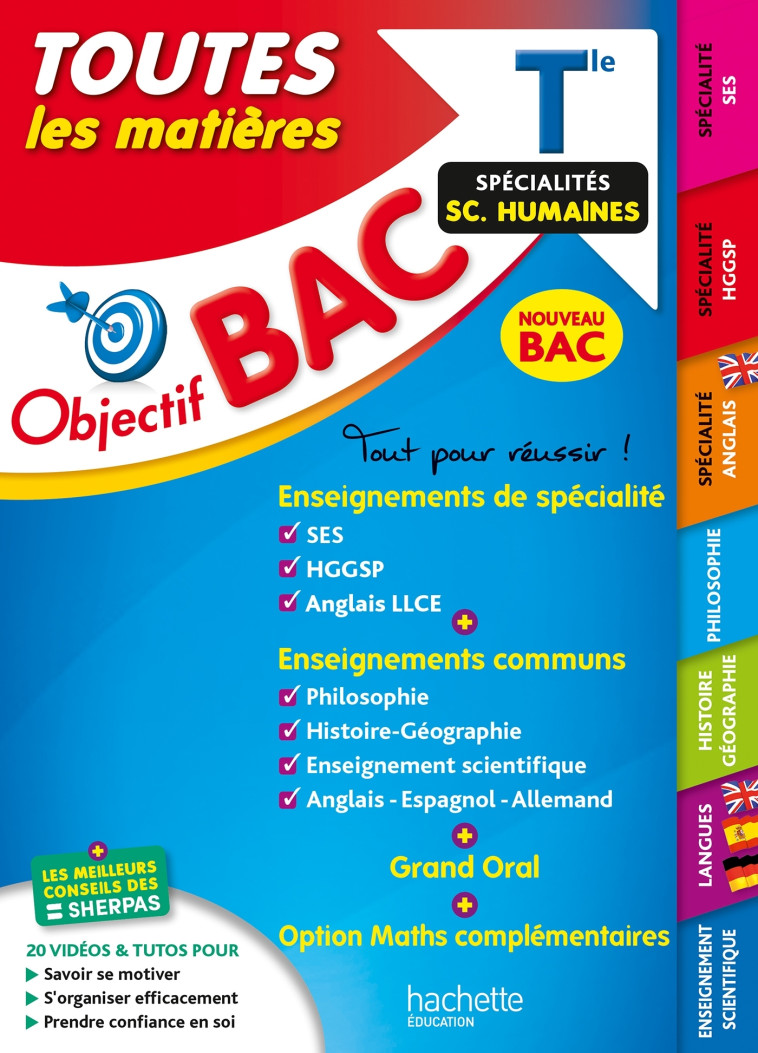 Objectif BAC 2025 - Tle Spécialités sciences humaines Toutes les matières -   - HACHETTE EDUC