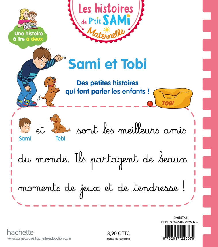 Les histoires de P'tit Sami Maternelle (3-5 ans) : Sami et Tobi - Alain Boyer - HACHETTE EDUC