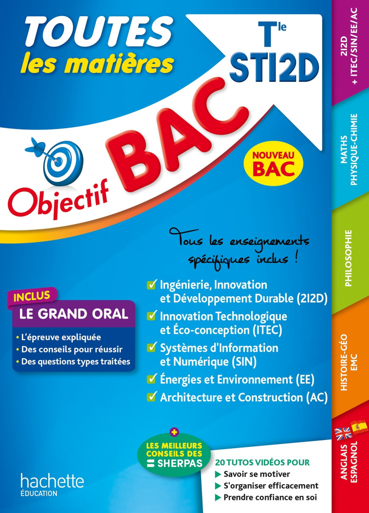 Objectif BAC 2025 - Tle STI2D Toutes les matières - Fethi Benguella - HACHETTE EDUC