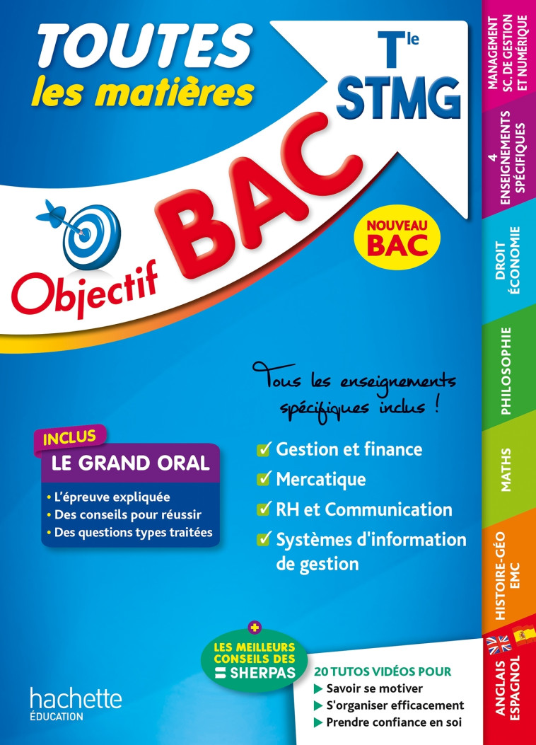 Objectif BAC 2025 - Tle STMG Toutes les matières - Nicolas Bloch - HACHETTE EDUC