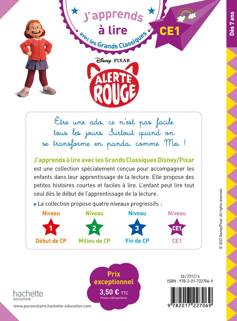 Disney - Alerte rouge, CE1 - Isabelle Albertin - HACHETTE EDUC