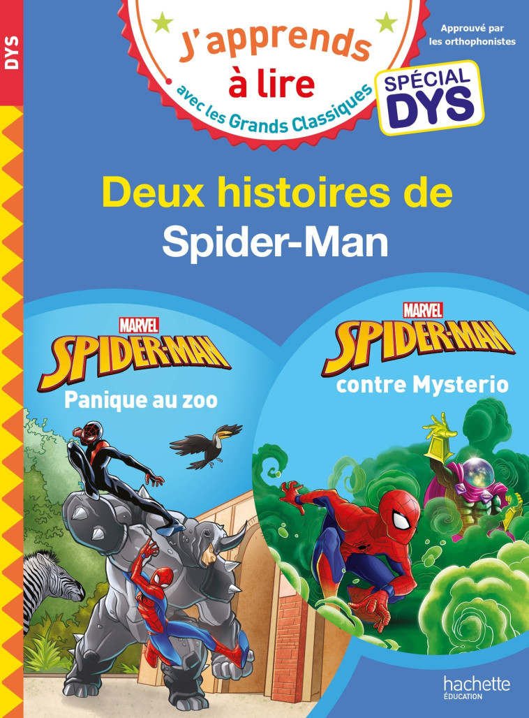 Disney - Marvel - Deux histoires de Spider-Man - Spécial DYS (dyslexie) - Isabelle Albertin - HACHETTE EDUC