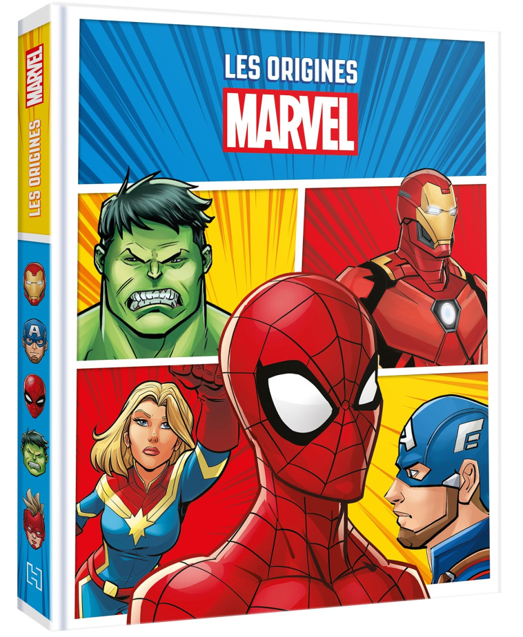 MARVEL - Les Origines des Super Héros - Spider-Man, Hulk, Iron-Man, Captain Marvel, Captain America - XXX - DISNEY HACHETTE