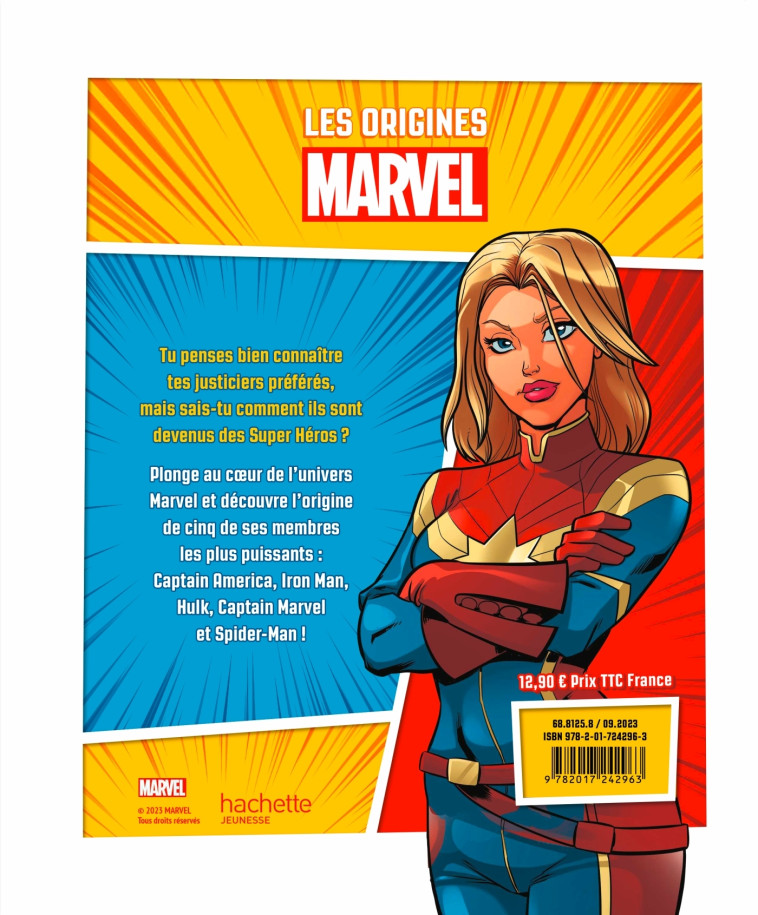 MARVEL - Les Origines des Super Héros - Spider-Man, Hulk, Iron-Man, Captain Marvel, Captain America - XXX - DISNEY HACHETTE