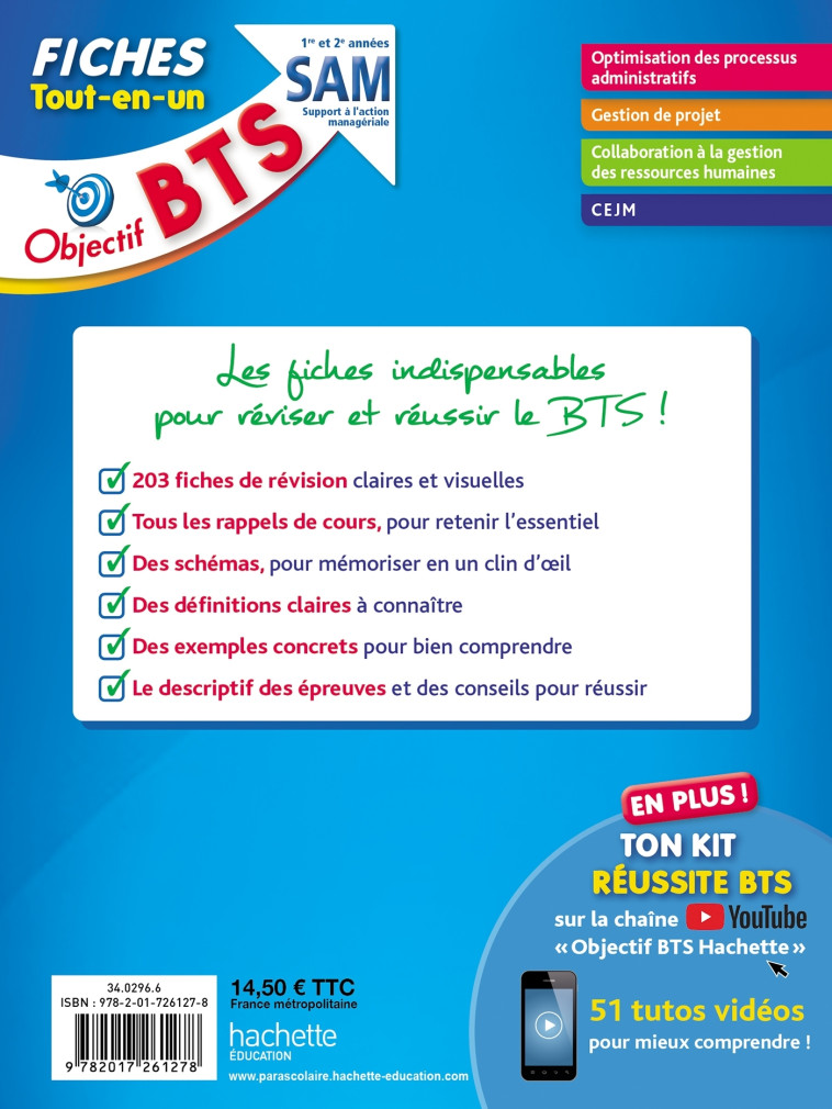 Objectif BTS SAM - Fiches Tout-en-un - Bruno Bonnefous - HACHETTE EDUC