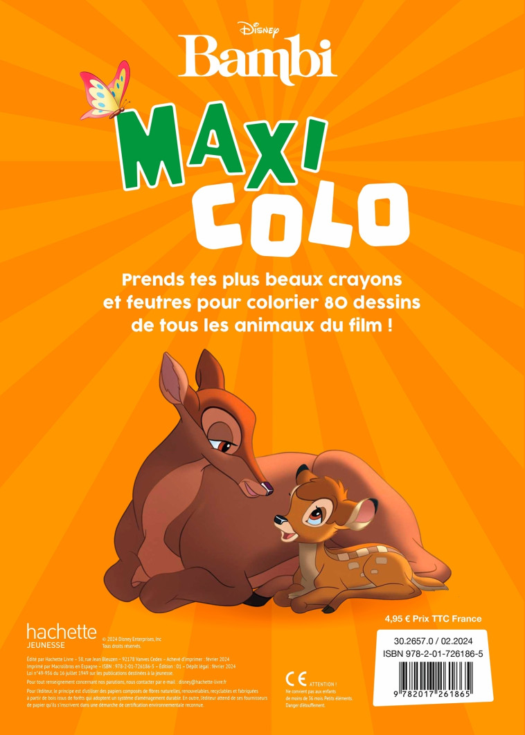 BAMBI - Maxi Colo - Disney - XXX - DISNEY HACHETTE