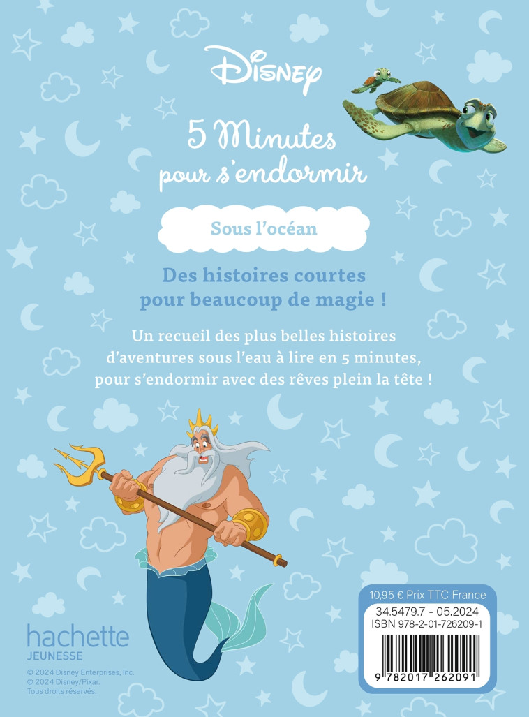 DISNEY - 5 Minutes pour s'endormir (4-6 ans) - Sous l'océan - XXX - DISNEY HACHETTE