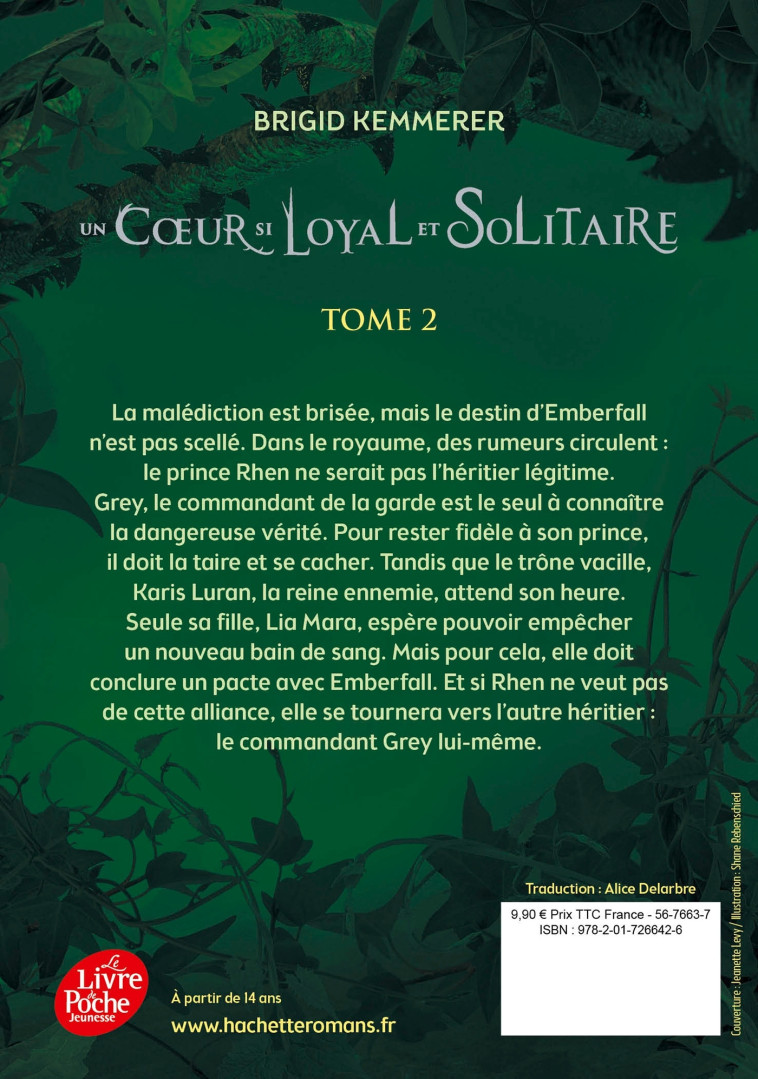 Un coeur si loyal et solitaire - Tome 2 - Brigid Kemmerer - POCHE JEUNESSE