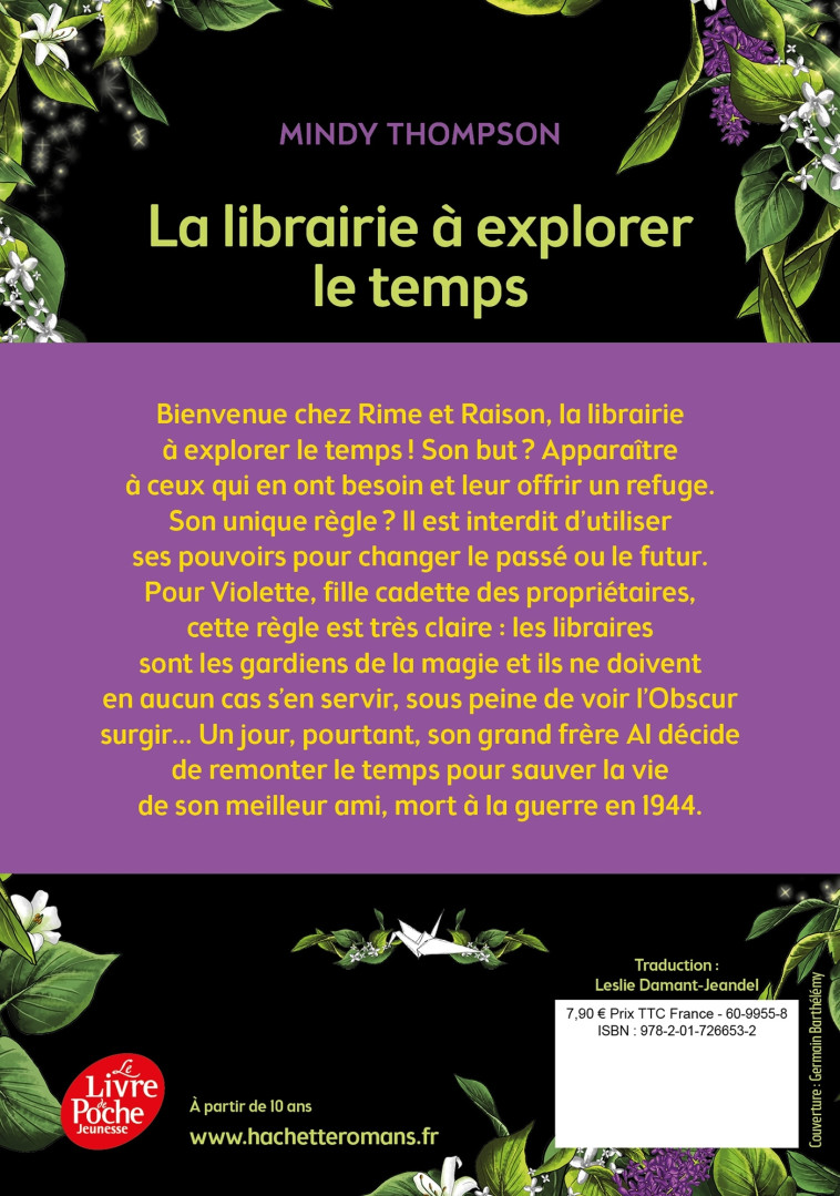 La librairie à explorer le temps - Mindy Thompson - POCHE JEUNESSE