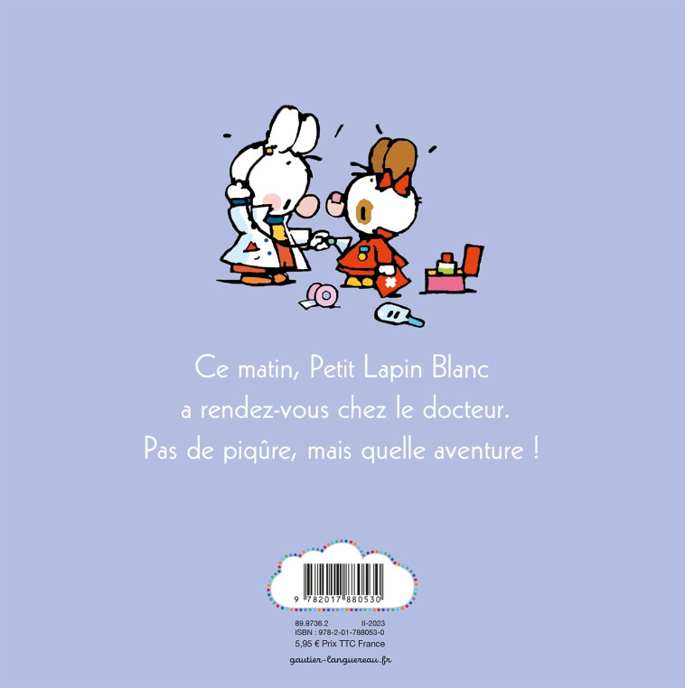 Petit Lapin Blanc chez le docteur - Fabienne Boisnard - GAUTIER LANGU.